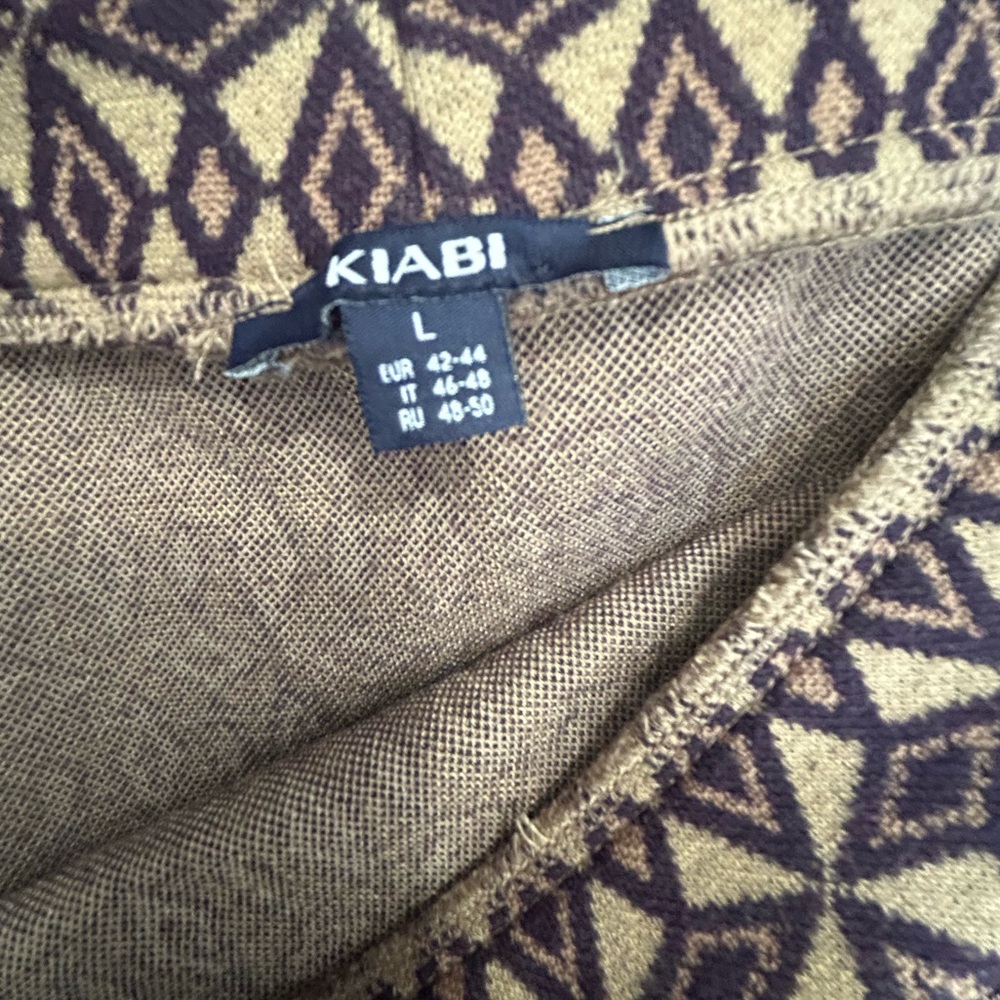 Kiabi Mini Skirt Brown & Deep Purple Design Size Large - Picture 2 of 8